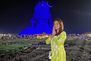 Tina Datta Instagram - On the sacred occasion of Mahashivratri, immerse yourself in the Divine energy that flows from the cosmic dance of Lord Shiva .. May the auspicious vibes of this occasion bring serenity, prosperity, and spiritual awakening in our lives.. Har Har Mahadev . . . #shiva #ShivaGirlForever #LoveForShiva Adiyogi Coimbatore