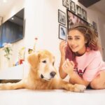 Tina Datta Instagram - Dinn hai Sunday, 🌞🌻⭐️ bahar hai light 💡 iss cutie ka saath ho toh lagta hai sab kuch alright 🤍 my lil sunshine makes my everyday oh so bright! 🦮🐕 . . @brunoranidatta #sundayfunday #sundayvibes #fyp #dogsofinstagram #petlovers #tinadatta