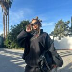 Tinashe Instagram - LA winter @balenciaga