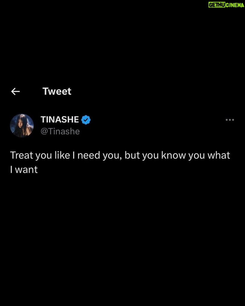 Tinashe Instagram - You got options, I got options