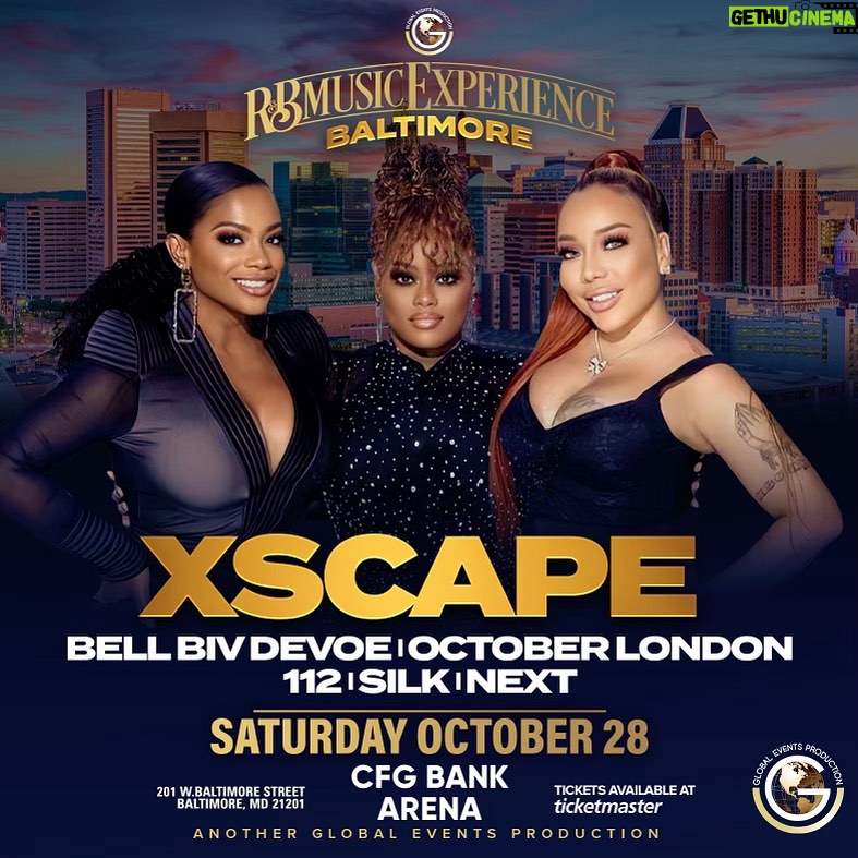 Tiny Harris Instagram - B More!!!!! It’s been a min & we can’t wait to get bck there & turn up with yall!! Pull up on us Oct. 28th u don’t wanna miss this #RBExperience cause we got a good a$$ line up for ya!! #Xscape #Baltimore