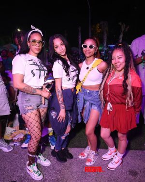 Tiny Harris Instagram - 420 was a whole vibe! Got to see 3 of our boys perform on stage back to bck @buddyred @the_next_king10 @domani & it went something like this…. Gotta appreciate how totally different the 3 are frm each other!! Proud of my lil family tree

Thank you @mshannahkang for having them at such a dope event! S/O yo @babyjade @bigbankdte hosting! All my baby mama’s together celebrating our babies!! @ms_niko_ @lashondixon can’t forget our beautiful girls there supporting! #HustleFamily #420 #BuddyRed #King #Domani #Zonnique #Deyjah 👑🔥✅