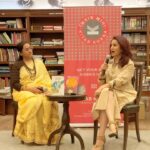 Tisca Chopra Instagram – At the @kitabkhanabooks for @kgafest yesterday with @yaminidandshah talking about #whatsupwithme now available at online and at bookstores – link in bio also! 
@westland_books @red_pandaindia @bhargava_vidhi .. Kitab Khana