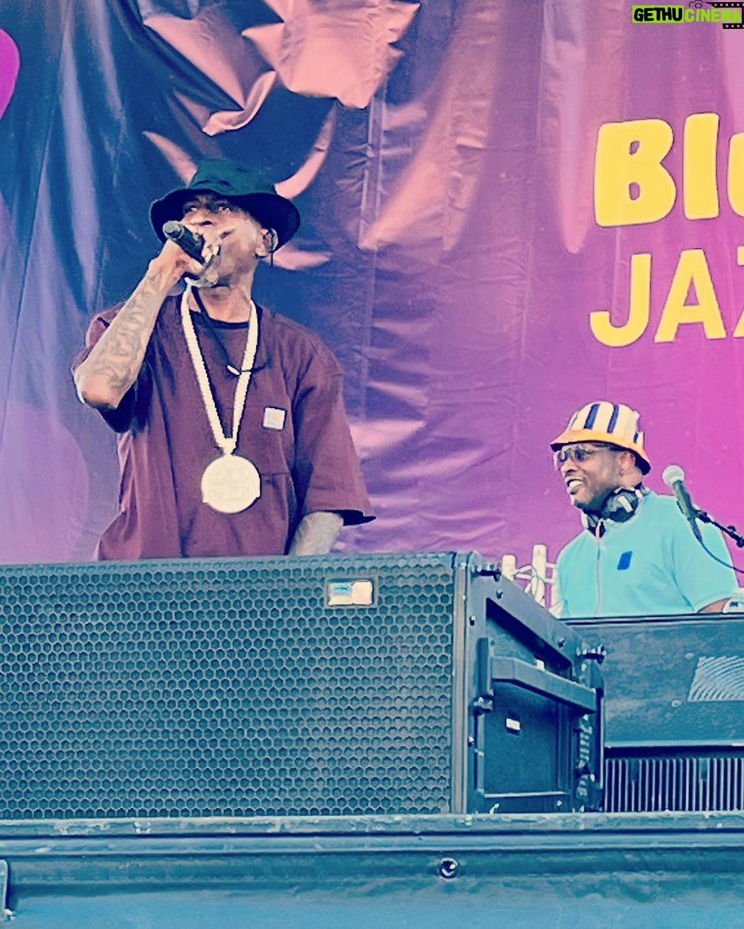 Tisha Campbell Instagram - Mannnnnn one of the highlights of @robertglasper #bluenote2023jazzfest In the middle of his set @thegodrakim shouted me out!!!!!! He is a #hiphop #legend What an honor to meet you and your wife, fam.