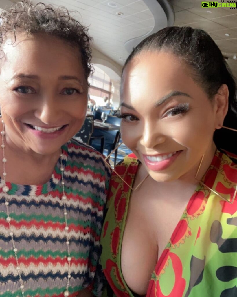 Tisha Campbell Instagram - On an extended Mother’s Day vacation with my mom!!! She is cutting UP on the @flyjocktomjoyner cruise