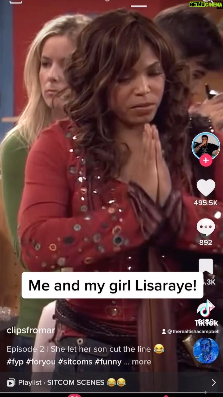 Tisha Campbell Instagram - This popped up on my timeline! Flashback who’s that???? Loved when I got to work with my talented sis @thereallraye1 back in the day.