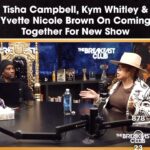 Tisha Campbell Instagram - My first time on @breakfastclubam for the #actyourage promo tour Thank you @djenvy and @cthagod for a good damn time and of course my co-stars @yvettenicolebrown and that crazy ass @kymwhitley who had me crying laughing in this interview!!! Enjoy y’all and watch #actyourage on @bouncetv every SATURDAY 8/7c