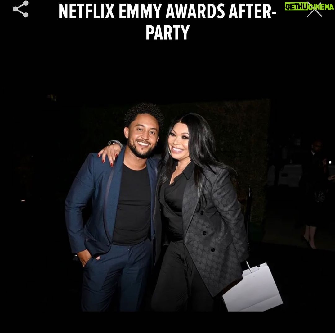 Tisha Campbell Instagram - So much fun at the @netflix #emmy after party with my producing partner @_mrjameson and I loved running into @tahj_mowry @kimfieldsofficial @comediennemspat and my cast mate @emersonbrooks