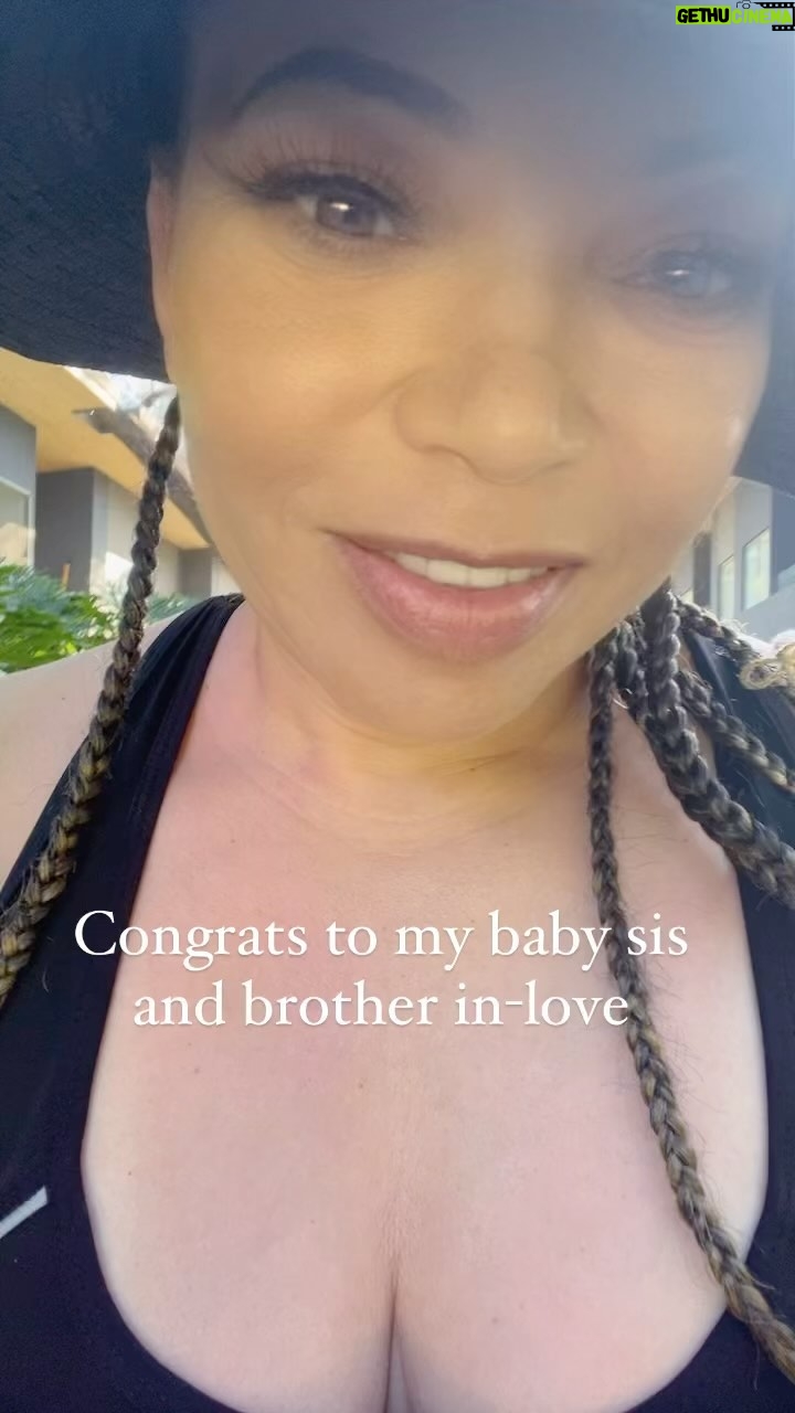 Tisha Campbell Instagram - Congrats to my little sister Nicole and her amazing husband Jan Thanl you for including me in your journey!
