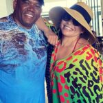 Tisha Campbell Instagram - On vacay with my favorite person and protector… My baby brother @therealsoupcampbell