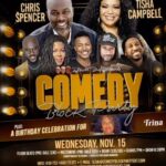 Tisha Campbell Instagram – Yo!!! Please join me,  @thereallchrisspencer and a host of extremely talented comedians TOMORROW WED. Nov. 15th  @themiracleinglewood 226 S. MARKET STREET in INGLEWOOD I’m outside y’all so  let’s “chuckle it uuuuup!” In my best martin lawrence voice HA! See ya there