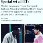 Tisha Campbell Instagram - Behind the scenes of the #martinshowreunion @iamrobireed is the Head of casting at @bet but she also casted me in my second movie EVER School Daze when I was 17 years old