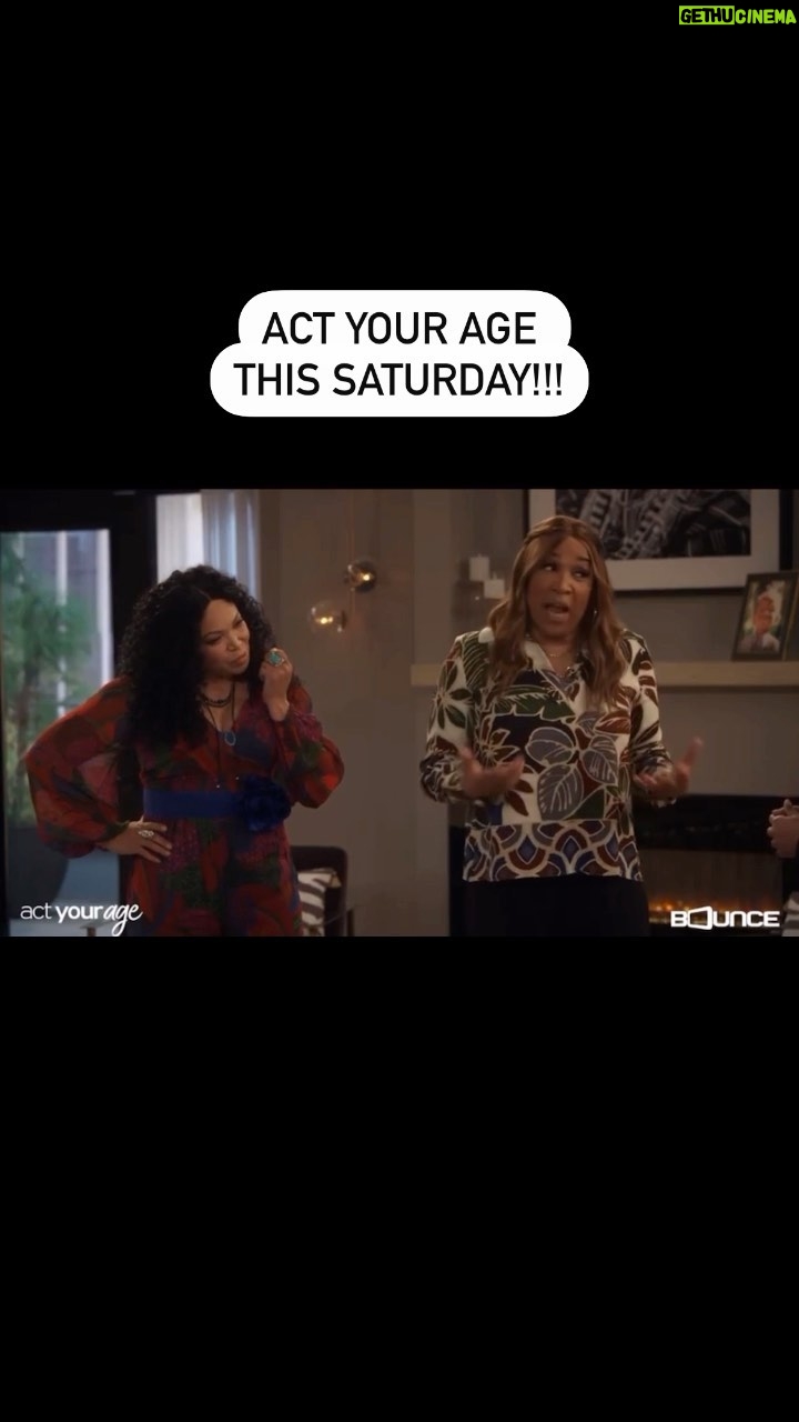 Tisha Campbell Instagram - Don’t forget to watch ACT YOUR AGE this SATURDAY! On @bouncetv