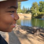 Tisha Campbell Instagram - This boy tricked me! Ya’ll see all these damn geese?!!! He did this sh*% on PURPOSE!!! He said, we were going to the park to feed a few ducks at the pond. ANDDD he kept feeding them, bringing them towards ME!