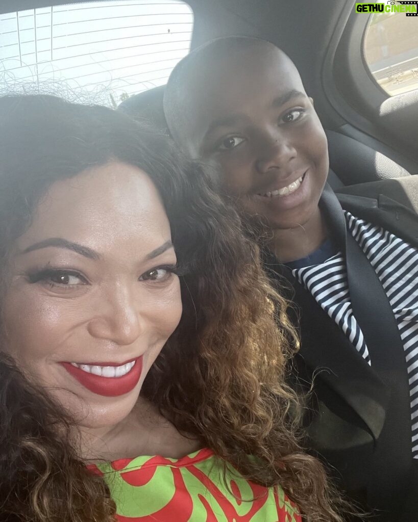Tisha Campbell Instagram - Spending mommy’s day with my baby!