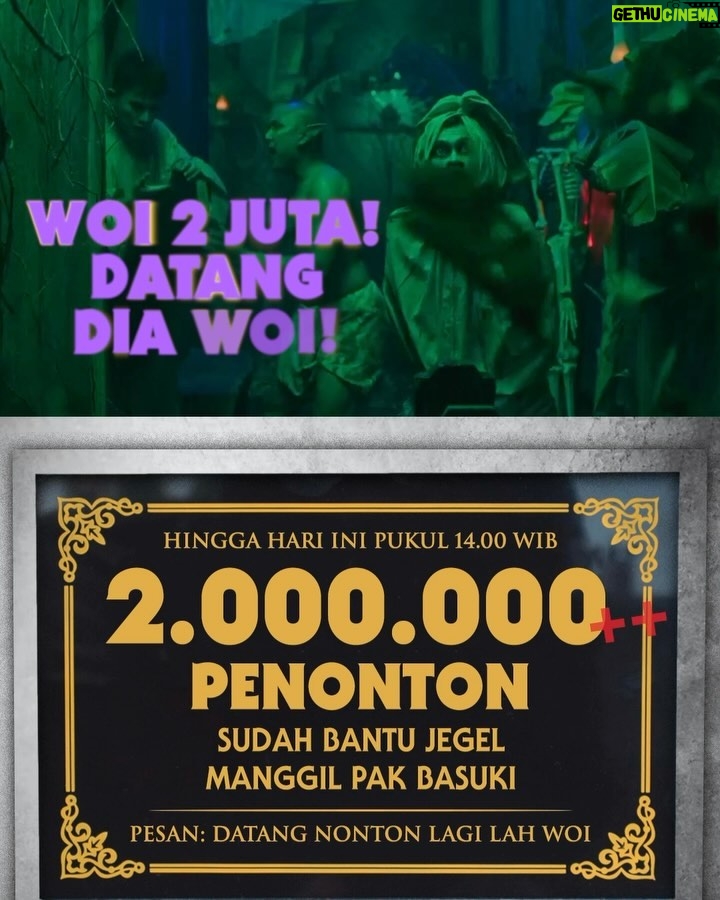 Tissa Biani Azzahra Instagram - MASYA ALLAH 2 JUTA PENONTON π₯Ίπ piral kan terus kawann!! kami masih terus tayang di bioskop seluruh Indonesia!!! DATANG LAGI RAMAI RAMAI LAH WOY @pilem.agak.laen