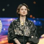 Tissa Biani Azzahra Instagram - Indonesian Movie Actors Awards 2023. tak terasa sudah tahun ke 3 membacakan nominasi disini, terimakasih banyak atas kepercayaannya @imaawards 🖤🥺 make up by my self hair do @hairdo_mitsa styled by @elisyatriyani wardrobe by @melahyarofficial photo by @rezaeza Studio RCTI ( Rajawali Citra Televisi )