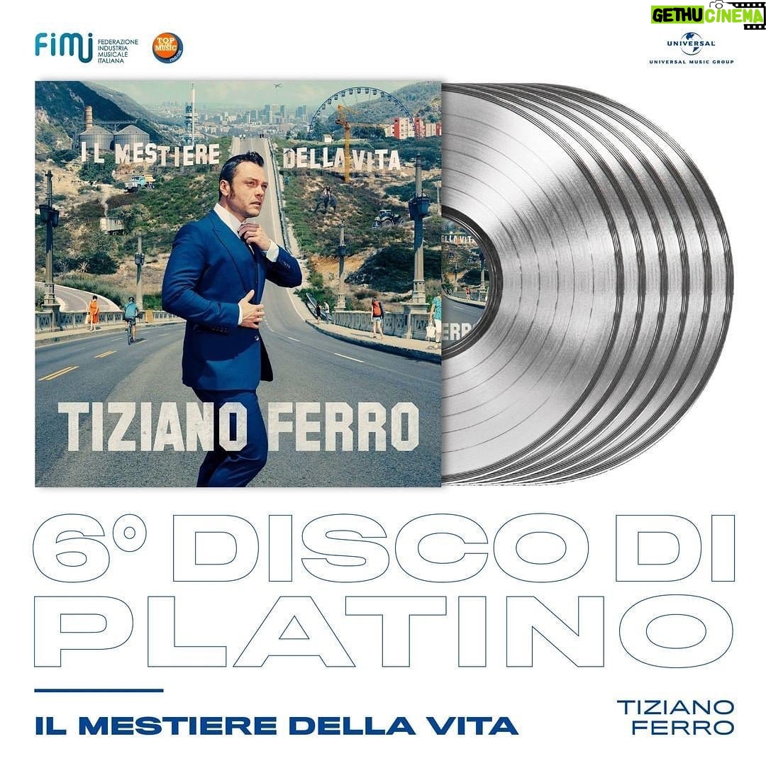 Tiziano Ferro - 97.9K Likes - Il Mestiere Della Vita
è 6 Platino 🙏
💿💿💿💿💿💿
@fimitalia @virginrecordsita @umitalia
#6Platino #ilmestieredellavita