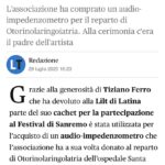 Tiziano Ferro Instagram - Non ho meriti, ma posso alzare un po’ la voce. E lo faccio oggi per ricordarvi anche di questi eroi. Perché loro sì che cambiano il mondo. @liltnazionale — I have ZERO merit, but I can raise my voice. And I’m doing this today to remind you that people like this are making the world a better place. True heroes. @liltnazionale — No tengo algún mérito pero se como levantar mi voz. Y lo hago hoy para recordarles que existen personas como estas. Que verdaderamente transforman el mundo en un lugar mejor. @liltnazionale 𝘧𝘰𝘯𝘵𝘦: www.latinatoday.it Ospedale Santa Maria Goretti Latina