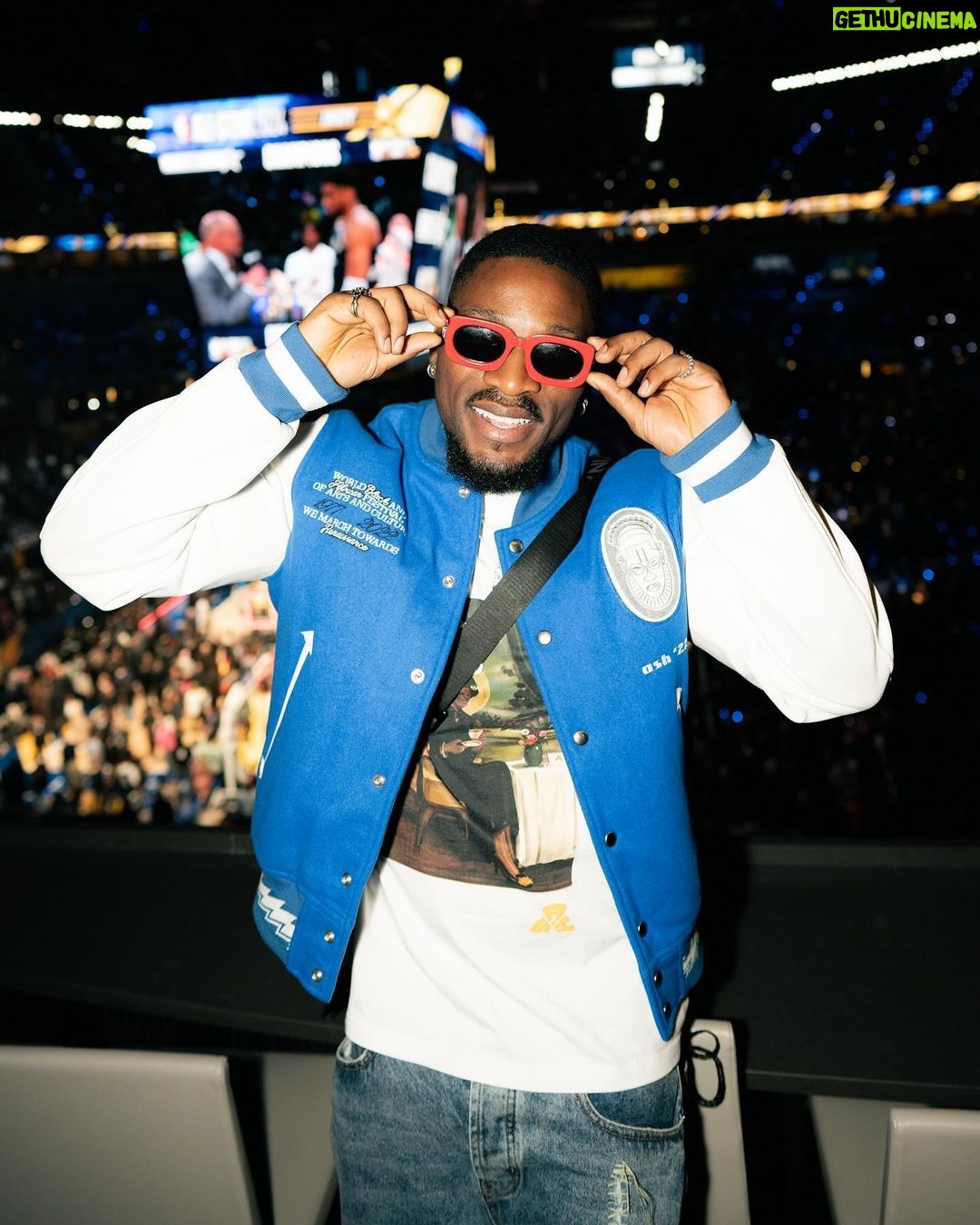 Tobi Bakre Instagram - One thing about the All Star Weekend! The social impact is of this weekend can’t be overemphasized. Now you have to follow @nbanigeria and create your nba ID to be part of the fam (link in @nbanigeria bio) cos we are bringing the love home. All Star Jerseys for 3 lucky people. Small expo- just follow the contents I’ve posted from the weekend. That’s where the evian is 😂 @ashluxe head to toe for the All Star Game 🥳 Gainbridge Fieldhouse