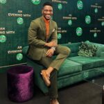 Tobi Bakre Instagram – A beautiful evening with @globacomlimited 

Your green carpet hosting reporting for duty

Outfit by @revesclothingco