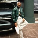 Tobi Bakre Instagram - The JPEGs do not justice. I’ll post the vids later 😂 Indy is GIVING! That’s all I can summarize for now #AllStarWeekendNaija #ASWNaija24 #NBAAfricaAllStar2024 Jacket- @drik.co Tee and feet- @ashluxe & @nike from @ashluxury