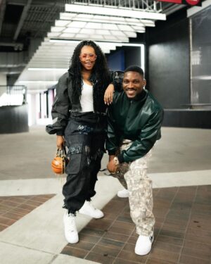 Tobi Bakre Instagram - The JPEGs do not justice. I’ll post the vids later 😂

Indy is GIVING! That’s all I can summarize for now

#AllStarWeekendNaija #ASWNaija24 #NBAAfricaAllStar2024

Jacket- @drik.co 
Tee and feet- @ashluxe & @nike from @ashluxury