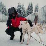 Tobi Brown Instagram - Merry Christmas from me and my darg🎅🏿🦮 Finland / Lapland