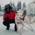 Tobi Brown Instagram - Merry Christmas from me and my darg🎅🏿🦮 Finland / Lapland