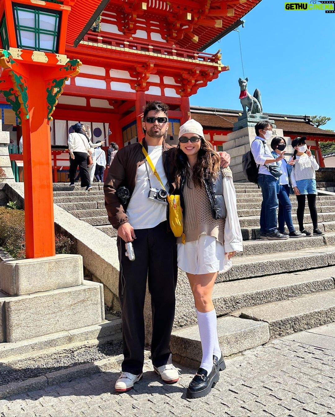 Todd Smith Instagram - KYOTO DAY 1. we hiked to the top of the Fushimi Inari Shrine, which was the gateway from the reality to the spiritual world! we also logged about 25k steps and had some ice cream along the way, todBLESS! Fushimi Inari-taisha