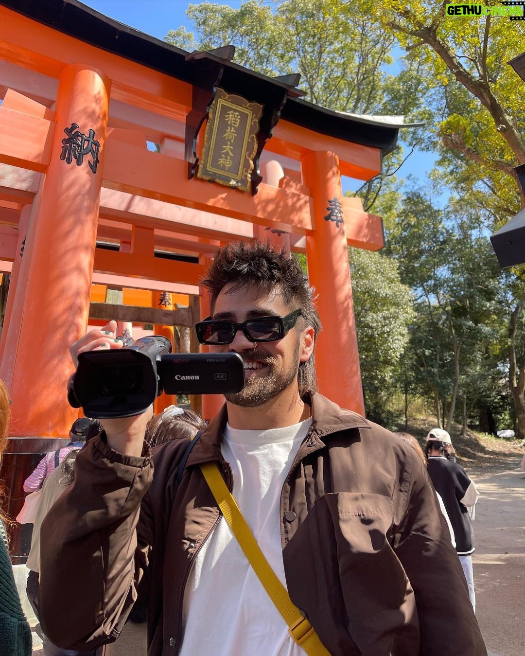 Todd Smith Instagram - KYOTO DAY 1. we hiked to the top of the Fushimi Inari Shrine, which was the gateway from the reality to the spiritual world! we also logged about 25k steps and had some ice cream along the way, todBLESS! Fushimi Inari-taisha