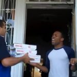 Todrick Hall Instagram – Ok, just to be clear, I don’t condone stealing pizzas, but if you’re going to do it…jk. So, after being on American Idol I thought my phone would be ringing off the hook, but that was not the case. All the friends who had been writing me every week and claiming to be my bestie when I was on the show suddenly got super busy and disappeared the moment I was eliminated from the show. I didn’t know whether to go back to working at Abercrombie and serving tables at Razzoo’s in Ft. Worth, Tx or to keep chasing my dream. BUT, I got one call from Gateway Playhouse in NY asking me to be “Seaweed” in “Hairspray!” My first lead role in a musical. I took the job and the entire cast actually lived in this house for the summer. It was like summer camp and was  so much fun. At this point I only had one viral video but I was ready to try to make another so I asked the cast if they would do a video with me. After I got a yes and scheduled the rehearsal and filming, I wrote the song (I thrive under pressure with a ridiculously impossible deadline). This video was one of the hardest, because you couldn’t predict who you were going to get or how they would react and there was no postmates app to warn us when the delivery man might arrive (this was the olden days) so we were just some musical theatre gays and gals hiding in the bushes full of adrenaline until this unsuspecting man walked up to the door. I loved these videos because we only got one take, it was SUCH a thrill. This is not one my most popular videos, but one of my favorites from that era. I am a creature of habit and that was my real Domino’s order btw, I ate it so much and so often that when I met Taylor Swift years later, she would order this exact meal for me every time I’d go over to see her and when they discontinued the Cinna sticks, she found a way to custom make them for my birthday. It’s so cool to look at the cast of this video now, so many television and broadway stars in the mix and one salty broadway casting director who won’t talk to me or respond to my DM’s for some odd reason. Oh well, we still have the memories and for the record, I did pay for this pizza! 🍕