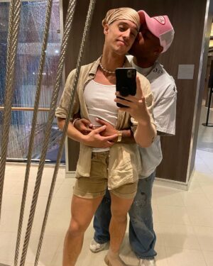 Todrick Hall Instagram - One thing about @liamroodhouse He LOVES a mirror selfie! This used to be my biggest pet peeve; that every time we’re leaving the house he wants to take a selfie of our outfits, but now I kinda love it…but shhhh 🤫 Don’t tell him that. In 4 days, we will have officially been together for a full year, CRAZY 🤯 Follow my patreon to watch our couples video we made together…coming soon!