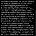 Todrick Hall Instagram – With the Color Purple being out now, I thought I’d share with you my personal “Color Purple” journey. This show changed my life…I had so much to say but it was too long to put here so swipe to read about it! I have been blessed to be in 5 Broadway Musicals, but there is nothing like your first, my Color Purple family will always hold a special place in my heart! 💜 

Go see “The Color Purple” in theatres now! Broadway Theatre