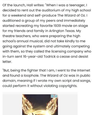 Todrick Hall Instagram - Thank you @officialbroadwayworld for the lovely article! I’m blown away that this dream of mine is finally coming true! This week on Tuesday the first album “Cinderella Rock!” drops featuring @cynthiaerivo @_solaylay @nicolescherzinger @adampascal @taylizlou @laurabellbundy @jordinsparks @jadenovah @mrcheyennejackson @shobean @teresadianestanley and more…

*To find out how you can license @todrickhallmusicals visit TodrickHallMusicals.com