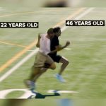 Tom Brady Instagram - 46-year old @tombrady ran a faster 40-yard dash than he did at the combine over 20 years ago 👀 (via @nobull)