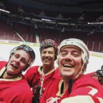 Tom Cavanagh Instagram - 🏒⚡️Old time hockey”⚡️🏒 Central City Speedsters send our thanks to @stephenamell for setting up a simply grand outing on the sheet at @rogersarena The #HansonBrothers would be proud. #theFlash #Arrow #HereWeGoBoys @justinforkheim @iso7000