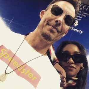 Tom Cavanagh Instagram - Speedsters Vibe.

@candicepatton 
#theFlash 
@tha_los