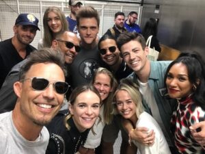 Tom Cavanagh Instagram - Elevate. 
@hartleysawyer 
@tha_los 
@candicepatton 
@daninicolet 
@grantgust 
@dpanabaker 
@ewrote 
#jesseLmartin
@cwtheflash 
#sdcc2019 
#theFlash

@danielpancotto