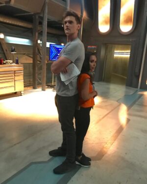 Tom Cavanagh Instagram - We’re back.  #Flashback

@cwtheflash 
@daninicolet 
@hartleysawyer