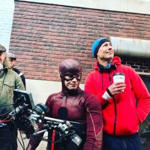 Tom Cavanagh Instagram - "Directing Grant Gustin"
Part 1.

@grantgust 
#TheFlash