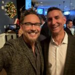 Tom Cavanagh Instagram - @markbudz and i raising hope & cheer for the @iyfoundation 🎄 while figuring out the best way to prank #Shohei ⚾️ when he comes North for the season. #JuliaBudzinskiAthleticScholarship @dtcarothers @dccarothers19 #inspiredYouth