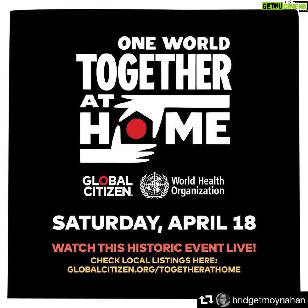 Tom Cavanagh Instagram - #repost @bridgetmoynahan ・・・ Great stuff • One World: Together At Home. Uniting the world to celebrate and support COVID-19 frontline workers. Join us for inspiring and heartwarming stories from the frontlines of the Covid-19 Response. Appearances curated by Lady Gaga and hosted by Jimmy Fallon, Jimmy Kimmel, and Stephen Colbert. How to watch on April 18: 2-8 p.m. ET streaming 8-10 p.m. ET broadcast on TV and radio 2 p.m. to 8 p.m. ET Streaming: Alibaba, Amazon Prime Video, Apple, Facebook, Instagram, Joox, LiveXLive, Roku, Tencent, Tencent Music Entertainment Group, TIDAL, TuneIn, Twitch, Twitter, Yahoo, and YouTube. Appearances by: Adam Lambert, Andra Day, Angèle, Anitta, Annie Lennox, Becky G, Becky Lynch, Ben Platt, Billy Ray Cyrus, Black Coffee, Braun Strowman, Bridget Moynahan, Cassper Nyovest, Charlie Puth, Christine and the Queens, Common, Connie Britton, Danai Gurira, David Beckham, Delta Goodrem, Don Cheadle, Eason Chan, Ellie Goulding, Erin Richards, FINNEAS, Heidi Klum, Hozier, Hussain Al Jassmi, Jack Black, Jacky Cheung, Jack Johnson, Jameela Jamil, Jason Segel, Jennifer Hudson, Jess Glynne, Jessie J, Jessie Reyez, John Legend, Juanes, Kesha, Lady Antebellum, Lang Lang, Leslie Odom Jr., Lewis Hamilton, Liam Payne, Lili Reinhart, Lilly Singh, Lindsey Vonn, Lisa Mishra, Lola Lennox, Luis Fonsi, Maren Morris, Matt Bomer, Megan Rapinoe, Michael Bublé, Milky Chance, Natti Natasha, Niall Horan, Nomzamo Mbatha, P.K. Subban, Picture This, Pierce Brosnan, Rita Ora, Samuel L Jackson, Sarah Jessica Parker, Sasha Banks, Sebastián Yatra, Sheryl Crow, Sho Madjozi, SOFI TUKKER, SuperM, The Killers, Tim Gunn, Vishal Mishra, Xavier Woods and Zucchero 8 p.m. ET to 10 p.m. ET Curated by Lady Gaga, and hosted by Jimmy Fallon, Jimmy Kimmel, and Stephen Colbert Broadcasters: ABC, NBC, ViacomCBS Networks, iHeart, Bell Media (Canada), BBC One (UK), and more international broadcasters including: AXS TV, beIN Media Group, IMDb, MultiChoice Group and RTE. Appearances by: Alicia Keys, Amy Poehler, Andrea Bocelli, Awkwafina, Billie Eilish, Billie Joe Armstrong of Green Day, Camila Cabello, Celine Dion, Chris Martin, David & Victoria Beckham, Edd @hughcevans