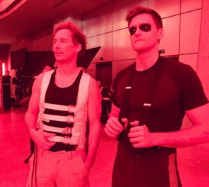 Tom Cavanagh Instagram - Buckle up.  #TeamFlash

@hartleysawyer has got your back.  #Nightshooters