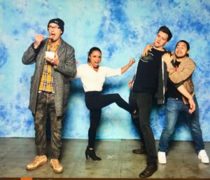 Tom Cavanagh Instagram - Always saving the world.  #TeamFlash  @daninicolet  @hartleysawyer  @tha_los