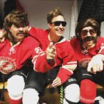 Tom Cavanagh Instagram - 🏒⚡️Old time hockey”⚡️🏒 Central City Speedsters send our thanks to @stephenamell for setting up a simply grand outing on the sheet at @rogersarena The #HansonBrothers would be proud. #theFlash #Arrow #HereWeGoBoys @justinforkheim @iso7000