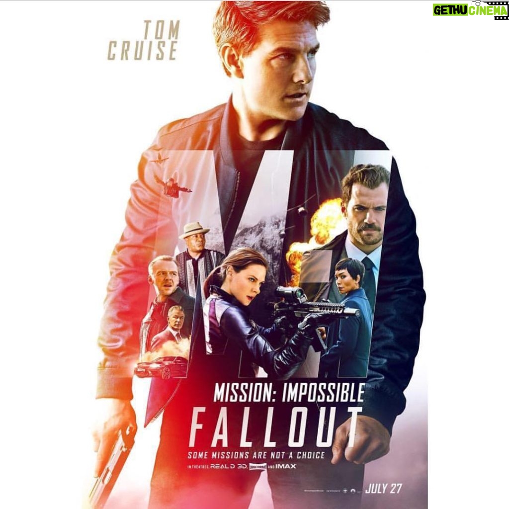 Tom Cruise Instagram - Check out the new poster for #MissionImpossible Fallout.