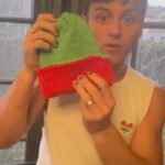 Tom Daley Instagram - New toy! So…I made my son a hat! ❤️💚 @madewithlovebytomdaley
