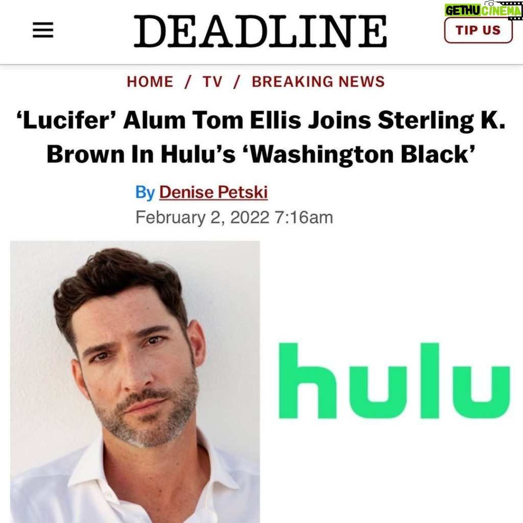 Tom Ellis Instagram - I am beyond thrilled to be involved in this very unique and special production. It’s going to be quite the adventure both on and off screen!!!