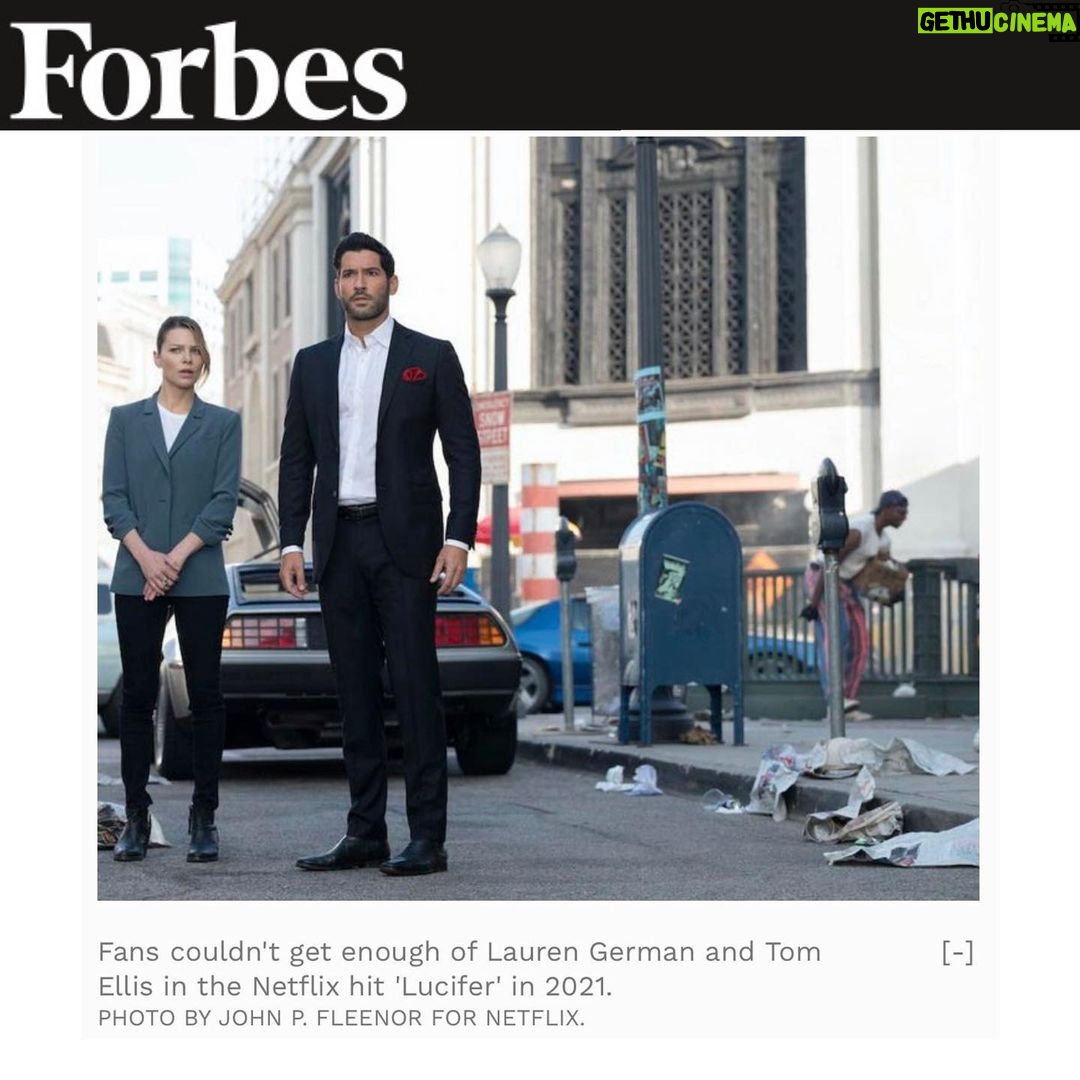 Tom Ellis Instagram - According to Forbes Lucifer was the number one most-viewed SVOD series for 2021!!!! Wowzers…thank you all for watching 😊❤️